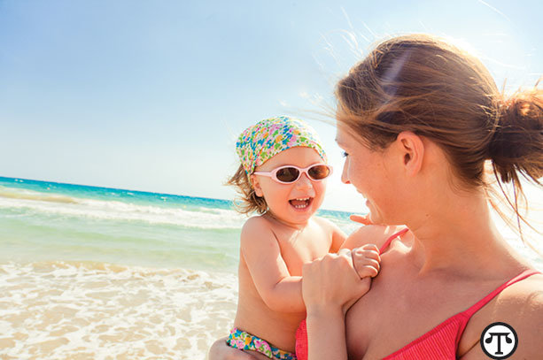 You can protect your children from both harmful UV    rays and the harmful chemicals found in some sunscreens.