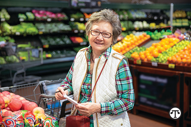 Older shoppers can save big on groceries with a new program that lowers costs and identifies healthful options right in the store.