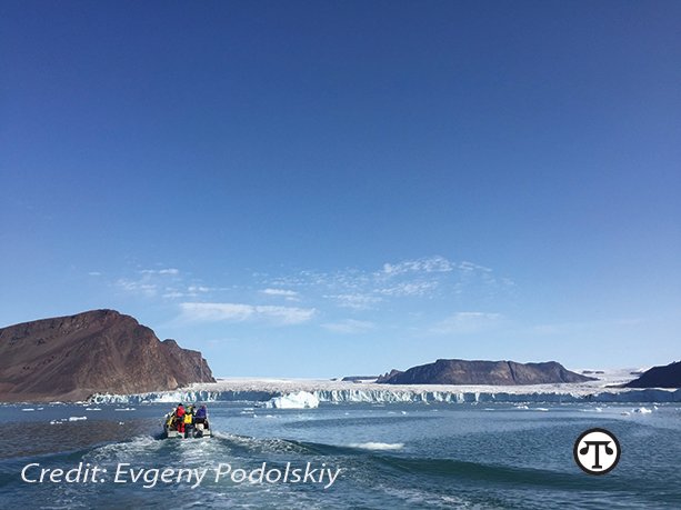 An Inuit hunter in a kayak at the mouth of Bowdoin Fjord during a whale hunt in July 2019.