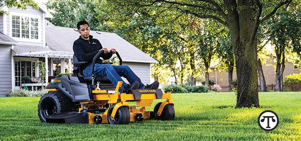 A few simple steps to find the right mower for you. Pictured: Hustler Turf’s Raptor