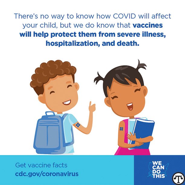 Give your kid a shot at good health with a COVID-19 vaccine.