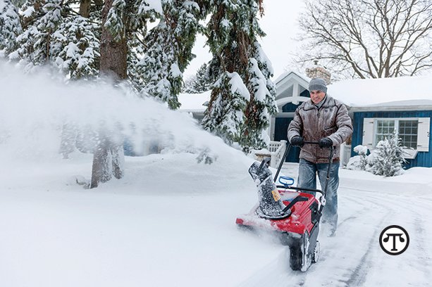 When clearing snow, it’s a good idea to keep safety top of mind.